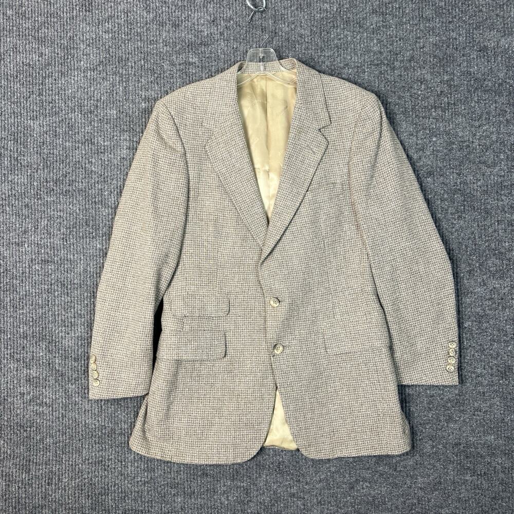 Aquascutum Men’s Tweed Wool Sports Coat Blazer Gray Sz 38R Saks Fifth Avenue
